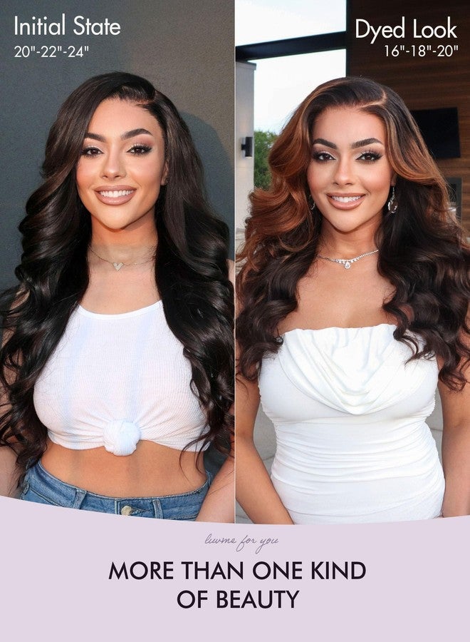 LUVME خصلات شعر بشري مموج من LUVME، طول 22 بوصة، شعر بشري برازيلي بكر 100%، خصلة واحدة، غير معالج، خصلات مزدوجة، درجة 15A، ناعم وطبيعي المظهر للنساء ذوات البشرة السمراء - Image 2